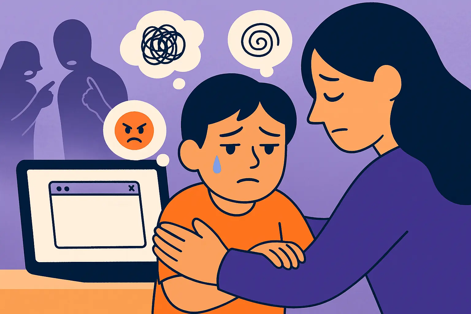 Neurodivergent Child in Mothers Arms crying